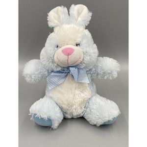 11” Light Blue Bunny Rabbit Plush Stuffed Animal EMRAD Creations